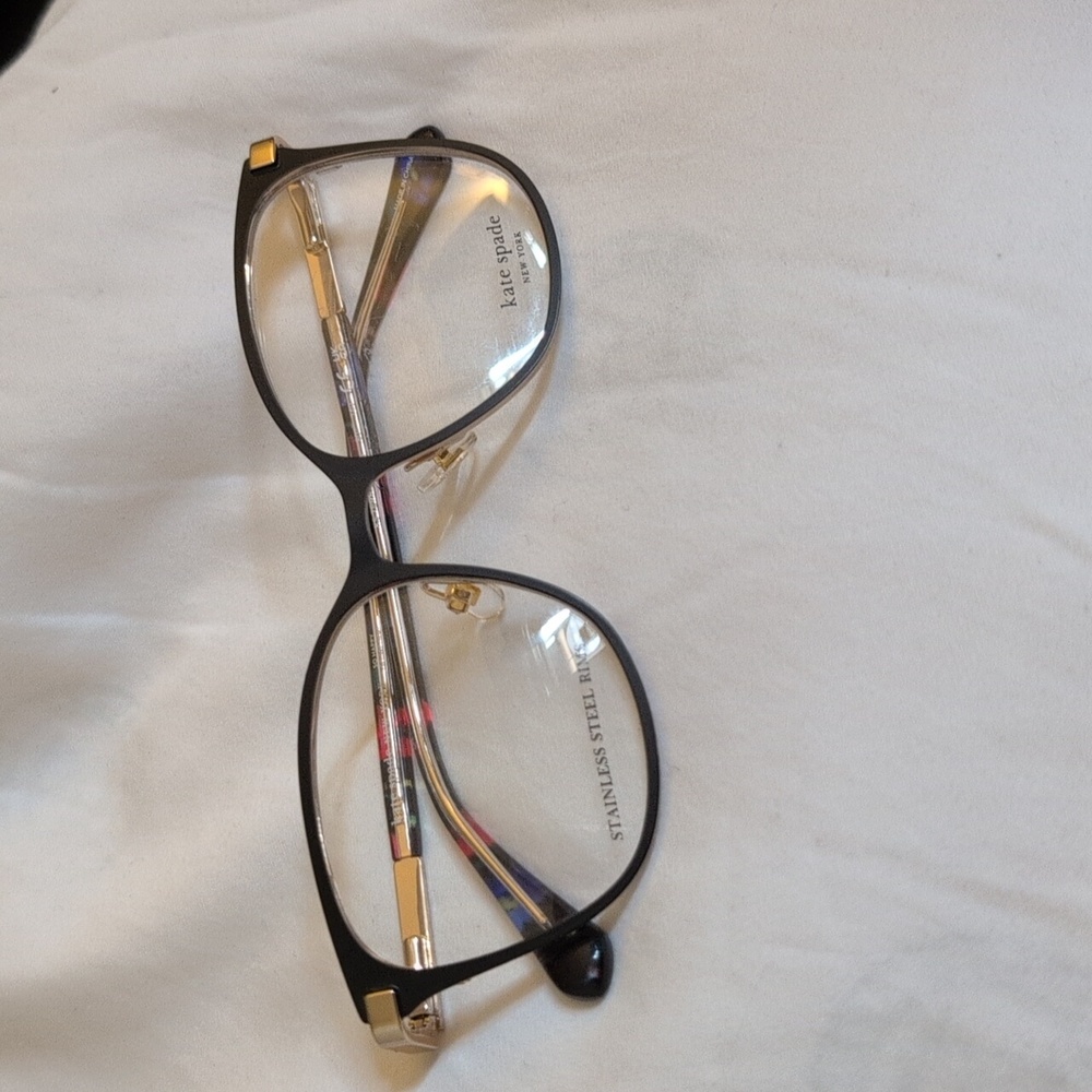 Kate Spade Black and Gold Eyeglasses